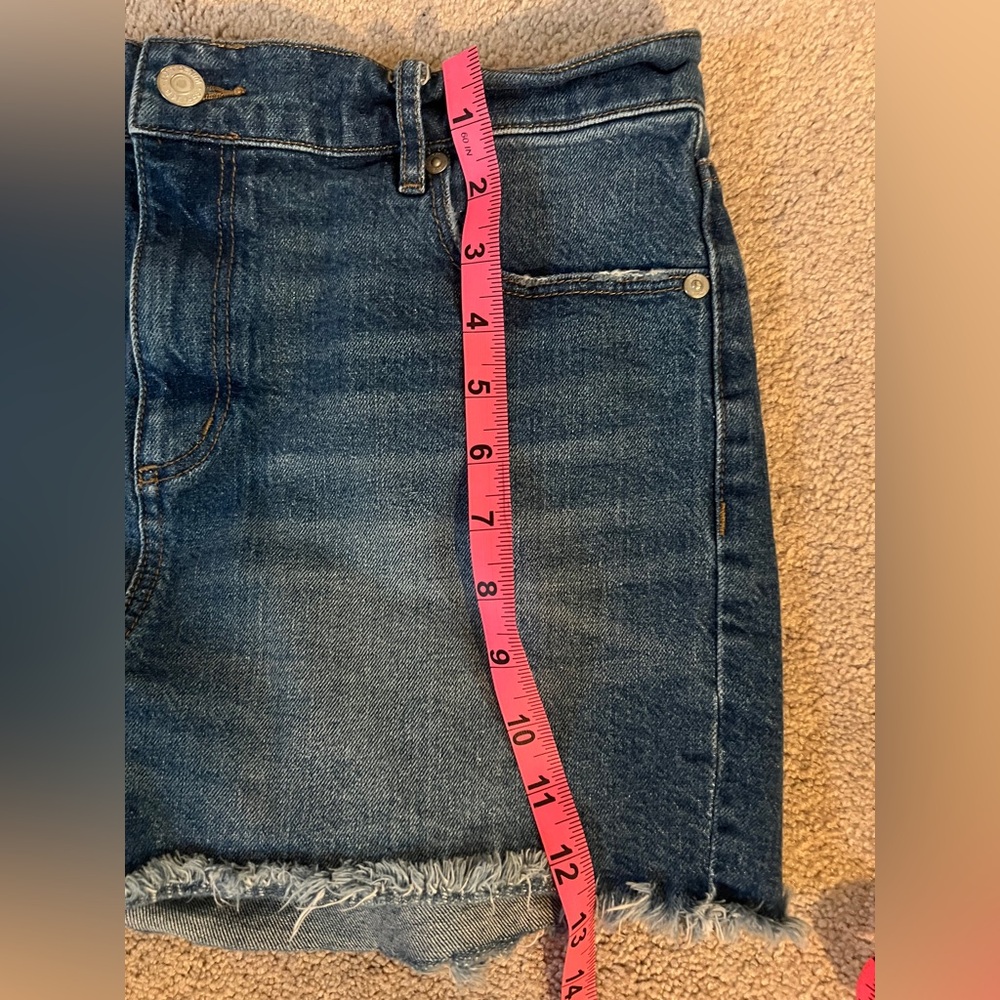 LOFT Dark Blue Jean Shorts - Picture 7 of 7